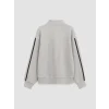 LCW Kids Gri Dik Yaka Kız Çocuk Kalın Sweatshirt