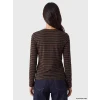 LCW EVERYDAY Antrasit Bisiklet Yaka Çizgili Kadın Body