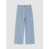 LCW Kids Mavi Wideleg Taşlı Kız Çocuk Jean Pantolon