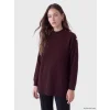 LCW Modest Bordo Yarım Balıkçı Yaka Kadın Triko Tunik
