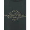 LCWAIKIKI Classic Haki Bisiklet Yaka Baskılı Erkek Kalın Sweatshirt