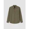 SOUTHBLUE Haki Regular Fit Gabardin Erkek Gömlek
