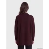LCW Modest Bordo Yarım Balıkçı Yaka Kadın Triko Tunik