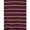 LCW EVERYDAY Bordo Bisiklet Yaka Çizgili Kadın Body