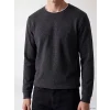 LCWAIKIKI Classic Siyah Bisiklet Yaka Erkek Sweatshirt