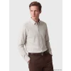 SOUTHBLUE Beyaz Slim Fit Çizgili Erkek Gömlek