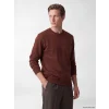 SOUTHBLUE Kahverengi Bisiklet Yaka Kalın Erkek Sweatshirt