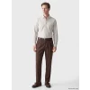 SOUTHBLUE Beyaz Slim Fit Çizgili Erkek Gömlek