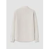 SOUTHBLUE Beyaz Slim Fit Çizgili Erkek Gömlek