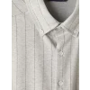 SOUTHBLUE Beyaz Slim Fit Çizgili Erkek Gömlek