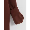 SOUTHBLUE Kahverengi Bisiklet Yaka Kalın Erkek Sweatshirt