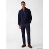 LCW Vision Lacivert Dik Yaka Baskılı Erkek Sweatshirt