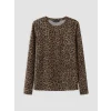 LCW EVERYDAY Kahverengi Leopar Desenli Kadın Body