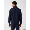 LCW Vision Lacivert Dik Yaka Baskılı Erkek Sweatshirt