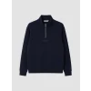LCW Vision Lacivert Dik Yaka Baskılı Erkek Sweatshirt