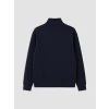LCW Vision Lacivert Dik Yaka Baskılı Erkek Sweatshirt