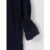 LCW Vision Lacivert Dik Yaka Baskılı Erkek Sweatshirt