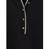 LCW EVERYDAY Siyah Polo Yaka Kadın Body