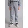 Defacto H9685A8GR27 Gri Baskılı Lastikli Paça Kalın Kumaş Jogger Eşofman Altı Erkek Çocuk