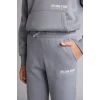 Defacto H9685A8GR27 Gri Baskılı Lastikli Paça Kalın Kumaş Jogger Eşofman Altı Erkek Çocuk