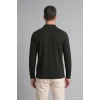 Defacto I2039AXKH538 Haki Regular Fit Düğmeli Polo Yaka Basic Sweatshirt