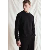 Defacto I0568AXBK81 Siyah Standart Fit Bisiklet Yaka Dikiş Detaylı Baskılı Sweatshirt