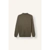 Defacto H7595AXKH82 Haki Standart Fit Yarım Fermuarlı Polo Yaka Triko Basic Kazak