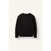 Defacto I0568AXBK81 Siyah Standart Fit Bisiklet Yaka Dikiş Detaylı Baskılı Sweatshirt