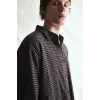 Defacto I0169AXBK81 Siyah %100 Pamuk Regular Fit Polo Yaka Cepli Kareli Flanel Uzun Kollu Gömlek