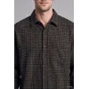 Defacto I0169AXBK81 Siyah %100 Pamuk Regular Fit Polo Yaka Cepli Kareli Flanel Uzun Kollu Gömlek