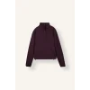 Defacto I8419AXPR38 Mor Balloon Fit Yarım Fermuarlı Basic Sweatshirt