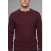Defacto H8887AXBR34 Bordo Standart Fıt Bisiklet Yaka Basic Kazak