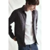 Defacto I0183AXNV64 Lacivert %100 Pamuk Regular Fit Polo Yaka Kareli Flanel Uzun Kollu Gömlek