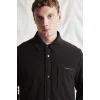 Defacto H1898AXBK81 Siyah Su Geçirmez Slim Fit Çıtçıtlı Cepli Mont