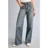 Defacto I4972AXNM34 Mavi Straight Wide Yüksek Bel Düz ve Geniş Paça Jean Pantolon