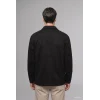 Defacto A5110AXBK27 Siyah Regular Fit Polo Yaka Cepli Süet Gömlek Ceket
