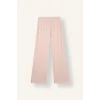 Defacto I6141AXPN436 Pembe Regular Fit V Yaka Düğmeli Nakışlı Uzun Kollu 2li Pijama Takımı