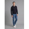 Defacto F1523AXNV64 Lacivert Standart Fıt Polo Yaka Triko Kazak