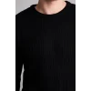 Defacto C8814AXBK81 Siyah Standart Fıt Bisiklet Yaka Triko Kazak