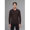 Defacto D0454AXBN497 Kahve Standart Fit Düğmeli Polo Yaka Triko Kazak
