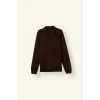 Defacto D0454AXBN497 Kahve Standart Fit Düğmeli Polo Yaka Triko Kazak