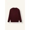 Defacto A5268AXBR34 Bordo Regular Fit Bisiklet Yaka Basic Triko Kazak