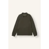 Defacto I2055AXKH422 Haki Regular Fıt Polo Yaka Fitilli Kadife Sweatshirt