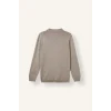 Defacto H7595AXBG766 Bej Standart Fit Yarım Fermuarlı Polo Yaka Triko Basic Kazak