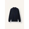 Defacto H7595AXNV135 Lacivert Standart Fit Yarım Fermuarlı Polo Yaka Triko Basic Kazak