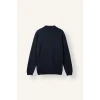 Defacto H7595AXNV135 Lacivert Standart Fit Yarım Fermuarlı Polo Yaka Triko Basic Kazak