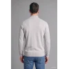 Defacto A5184AXGR184 Gri Standart Fit Normal Kesim Dik Yaka Yarım Fermuarlı Basic Düz Triko Kazak