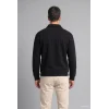Defacto H1833AXBK81 Siyah Pamuklu Regular Fıt Polo Yaka Kalın Kumaş Sweatshirt