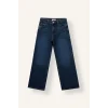 Defacto I4939A8NM34 Mavi Relaxed Fit Ekstra Rahat Jean Pantolon Kız Çocuk