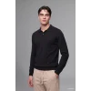 Defacto D0454AXBK81 Siyah Standart Fıt Polo Yaka Triko Kazak